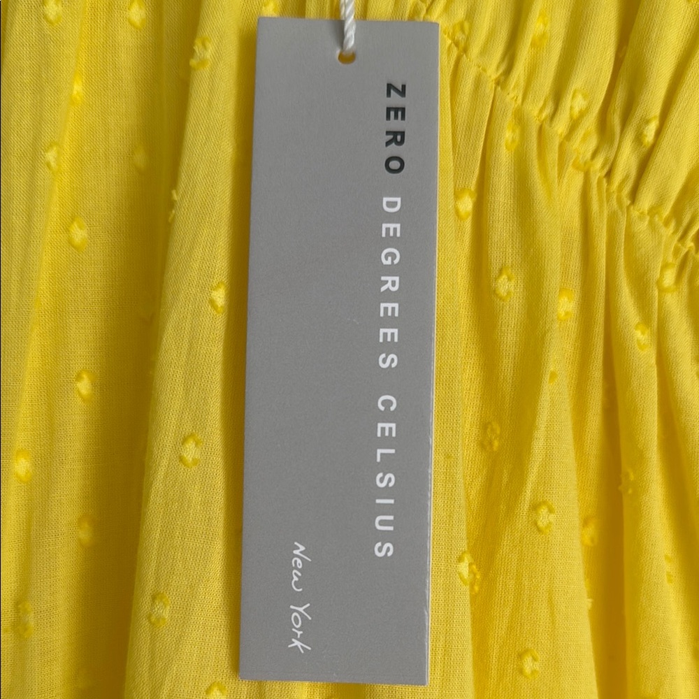 Yellow Ruffled Sleeveless Dress - Picture 6 of 8